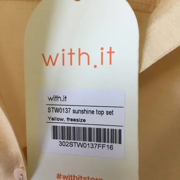 With.It Yellow Long-Sleeve Button Shirt - Picture 4 of 14